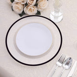 Black Rim Clear Heavy Duty Disposable Charger Plates: The Perfect Tableware Choice