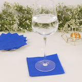 Convenient and Stylish Royal Blue Disposable Cocktail Napkins